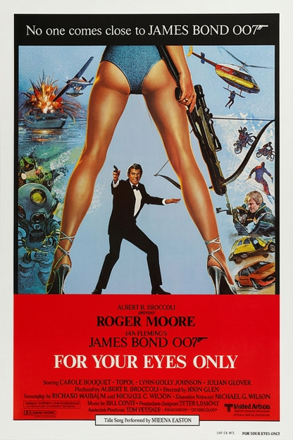 movie poster for the 1981 James Bond film For Your Eyes Only