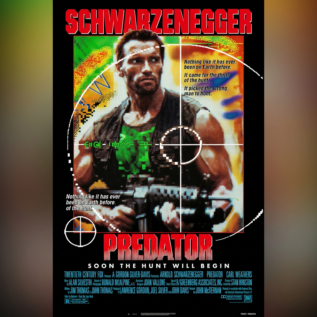 1987 Predator one-sheet movie poster