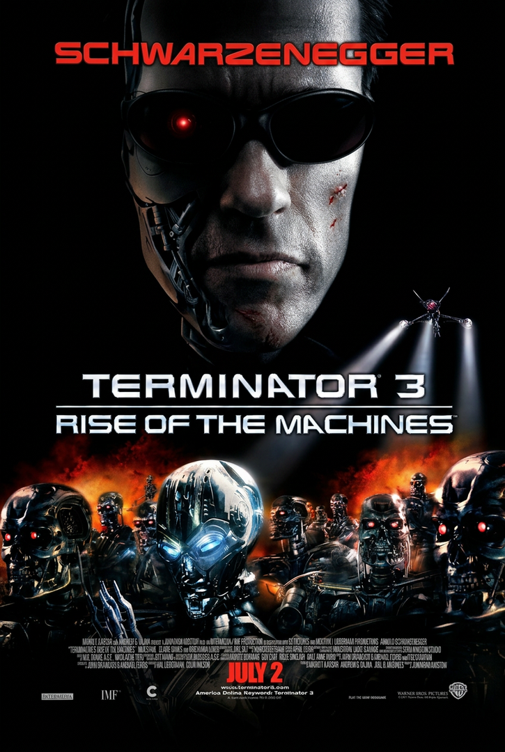 2003 science fiction action film Terminator 3: Rise of the Machines