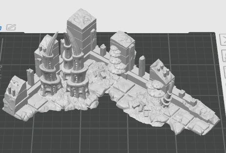 Alien Planet Ruins Low Walls Wargame Scenery (1)