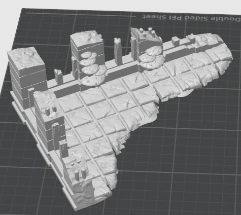 Alien Planet Ruins Low Walls Wargame Scenery (3)