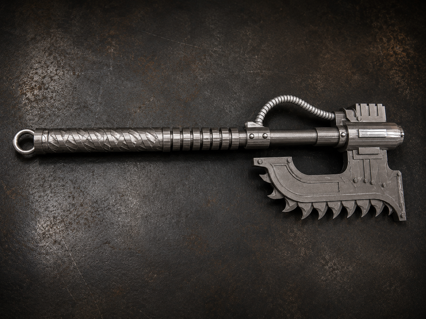 40K Theme Chaos Chainaxe V1