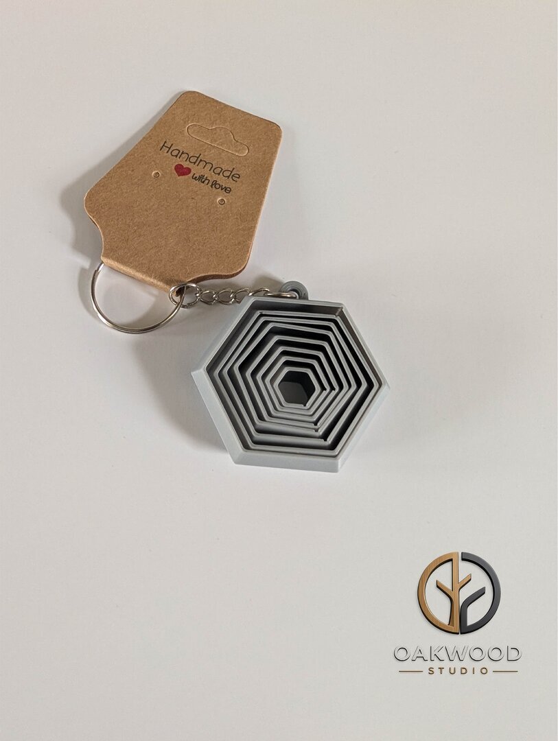 Fidget Opel Toy Keyring (Grey)