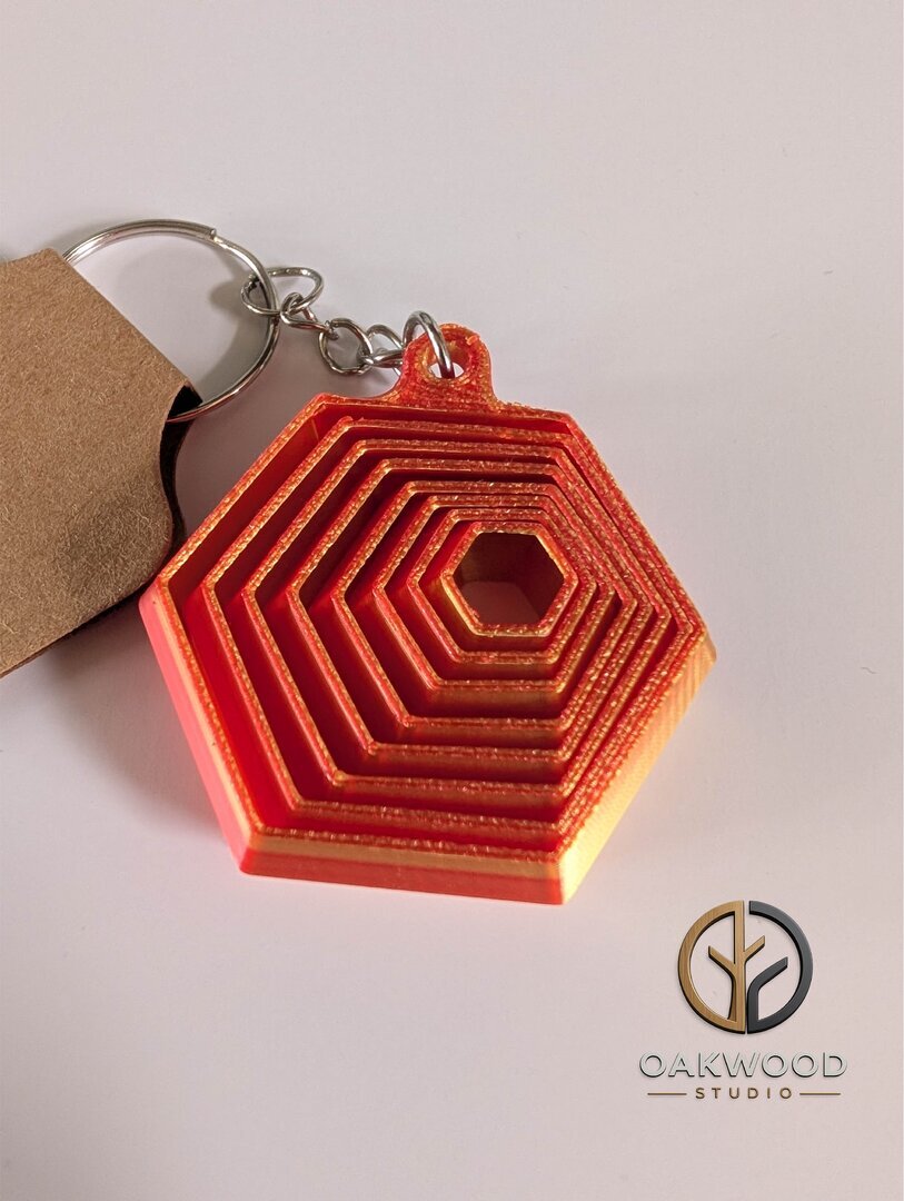 Fidget Opel Toy Keyring (Red/yellow)