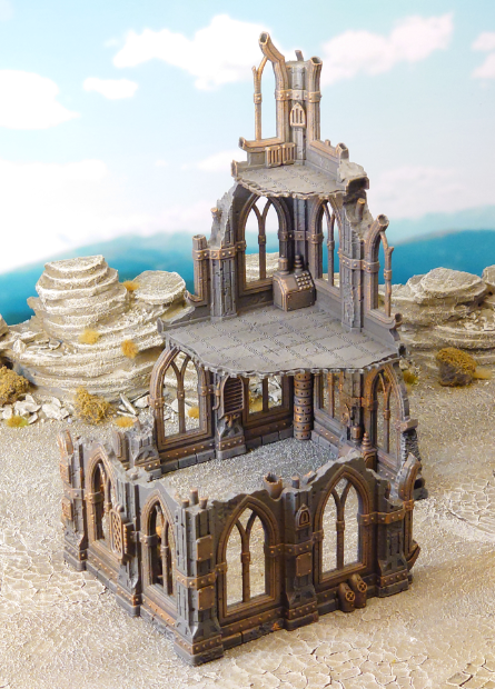 Gothic scifi ruin (A)