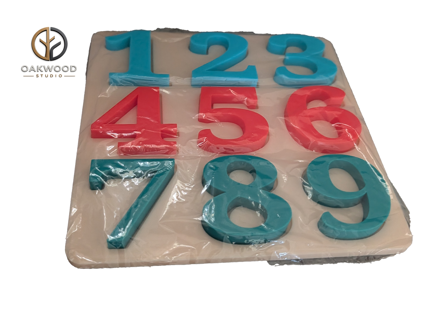 Number puzzle tray