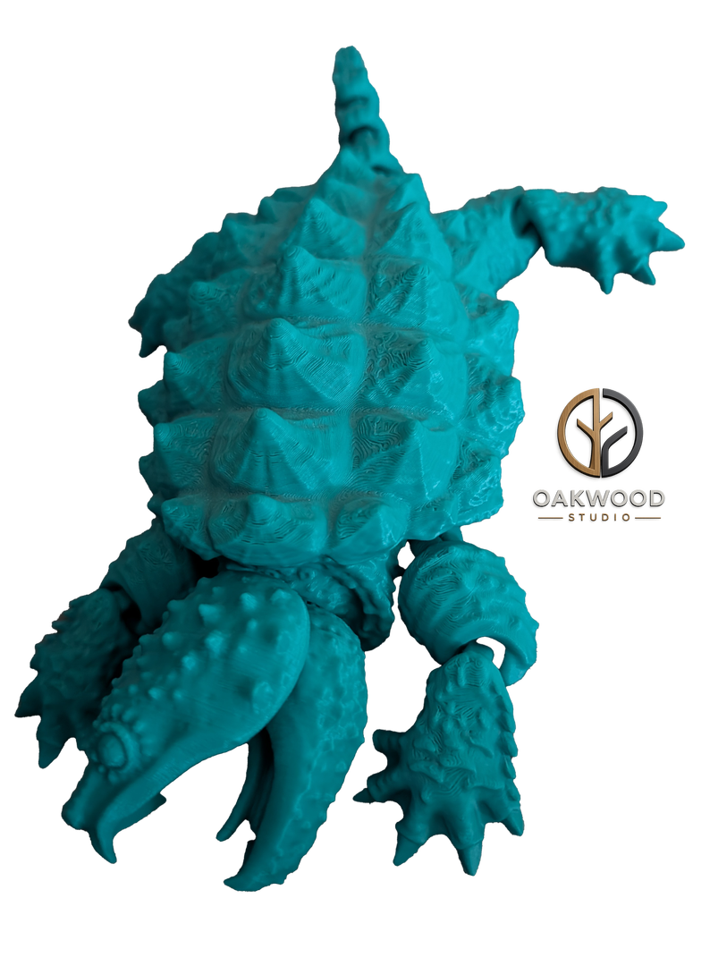 Articulated snapping turtle (green)