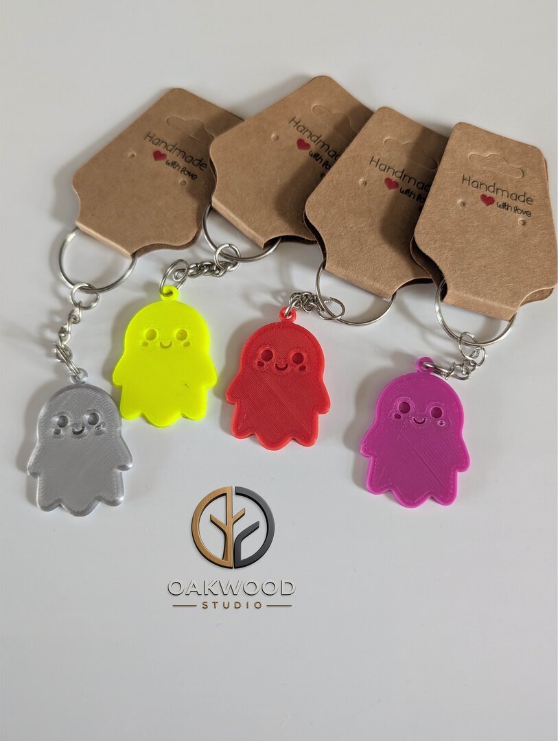 Pac Man Ghost Keyring