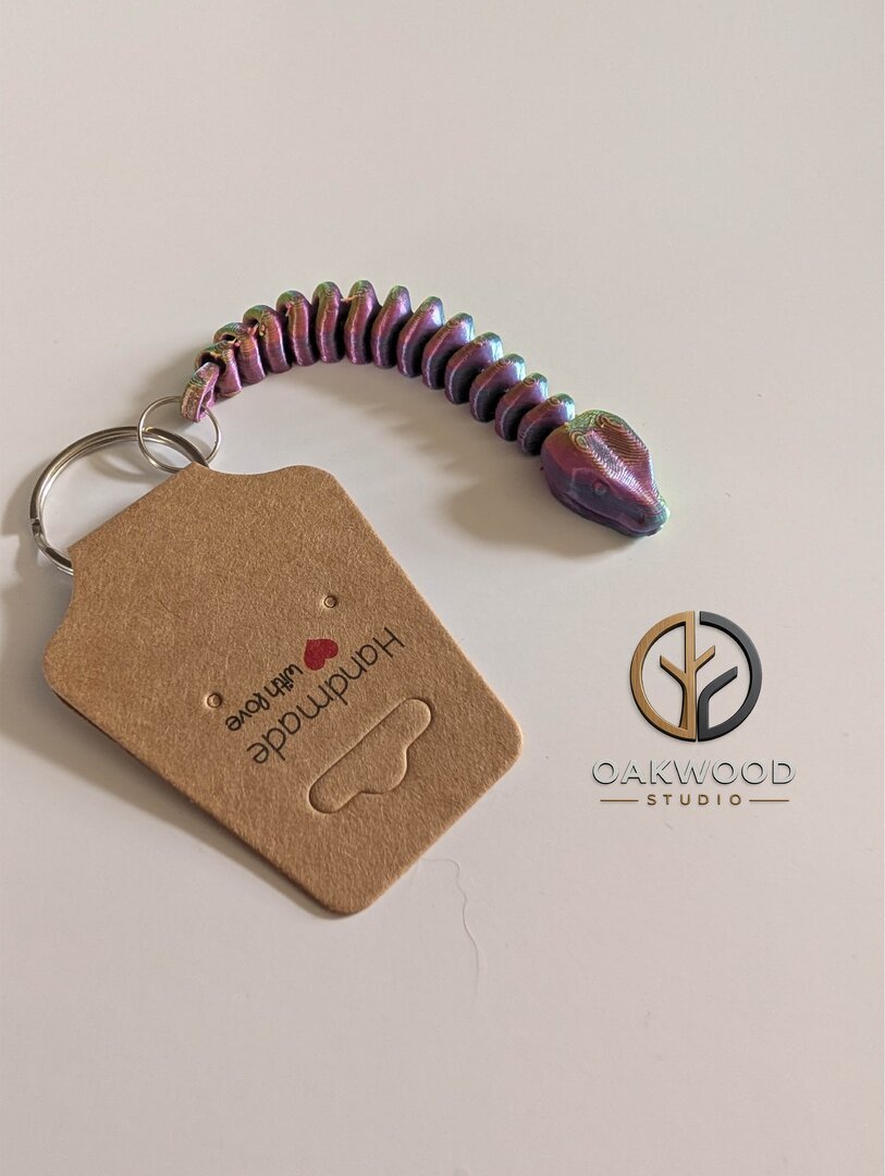 Snake Keyring (Tri-Colour)