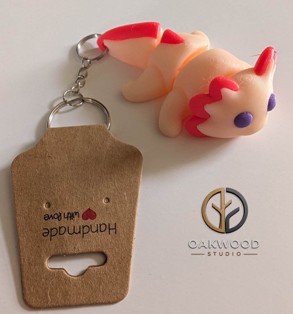 Axolotl Keyring