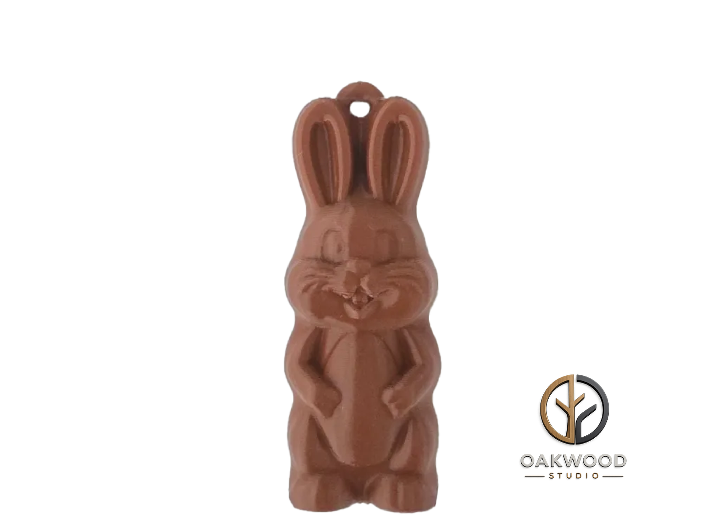 Easter bunny chocolate key ring