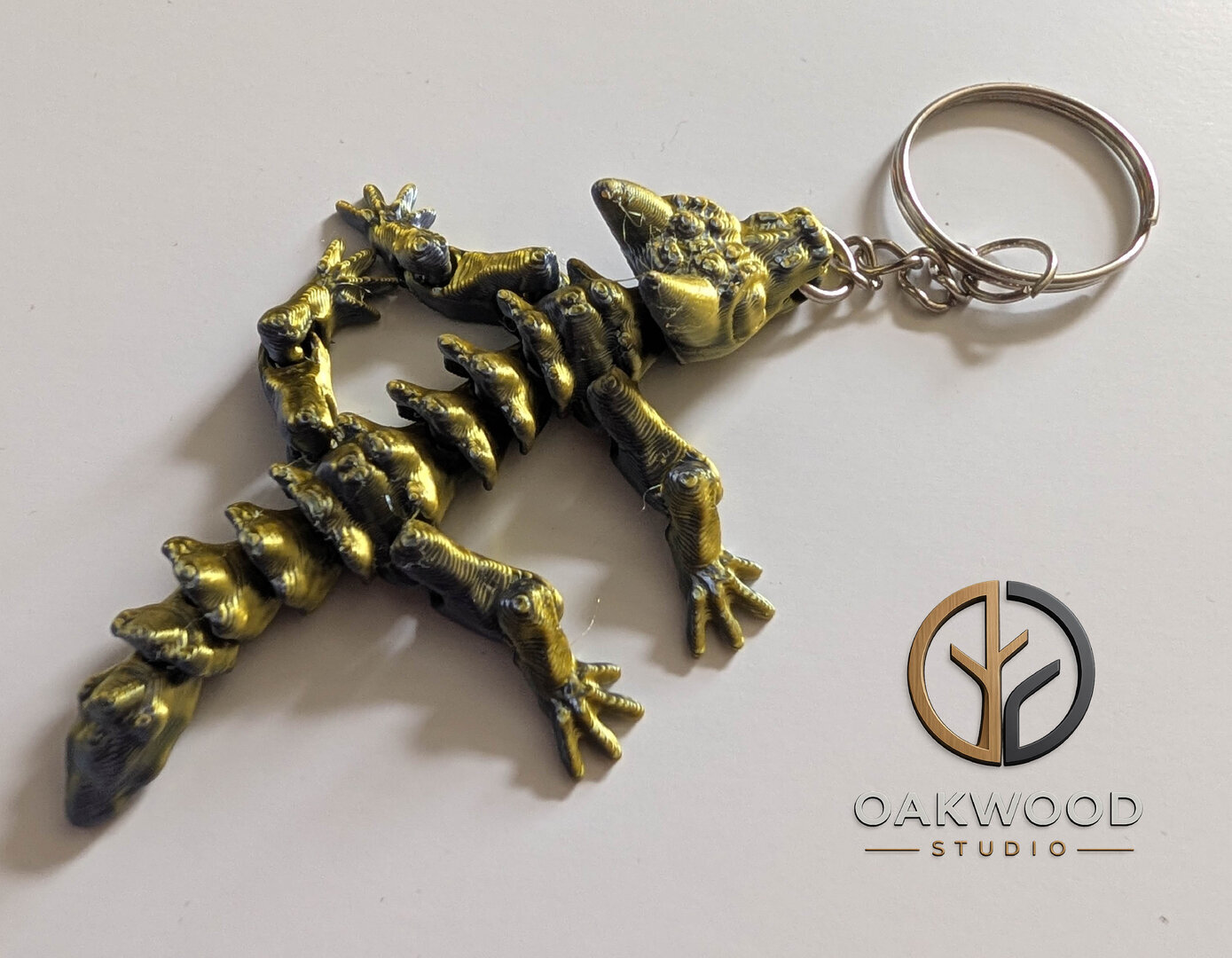 Dragon keyring (Grey/Yellow)
