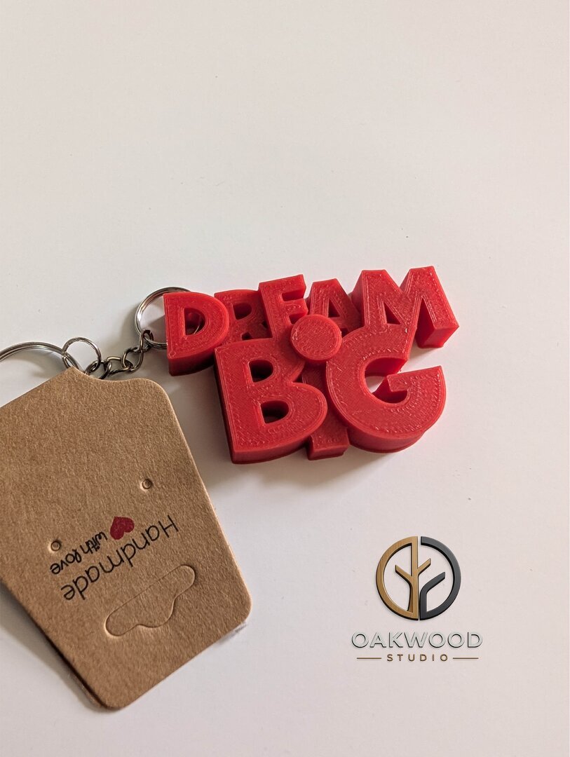 Dream Big Keyring (Red)