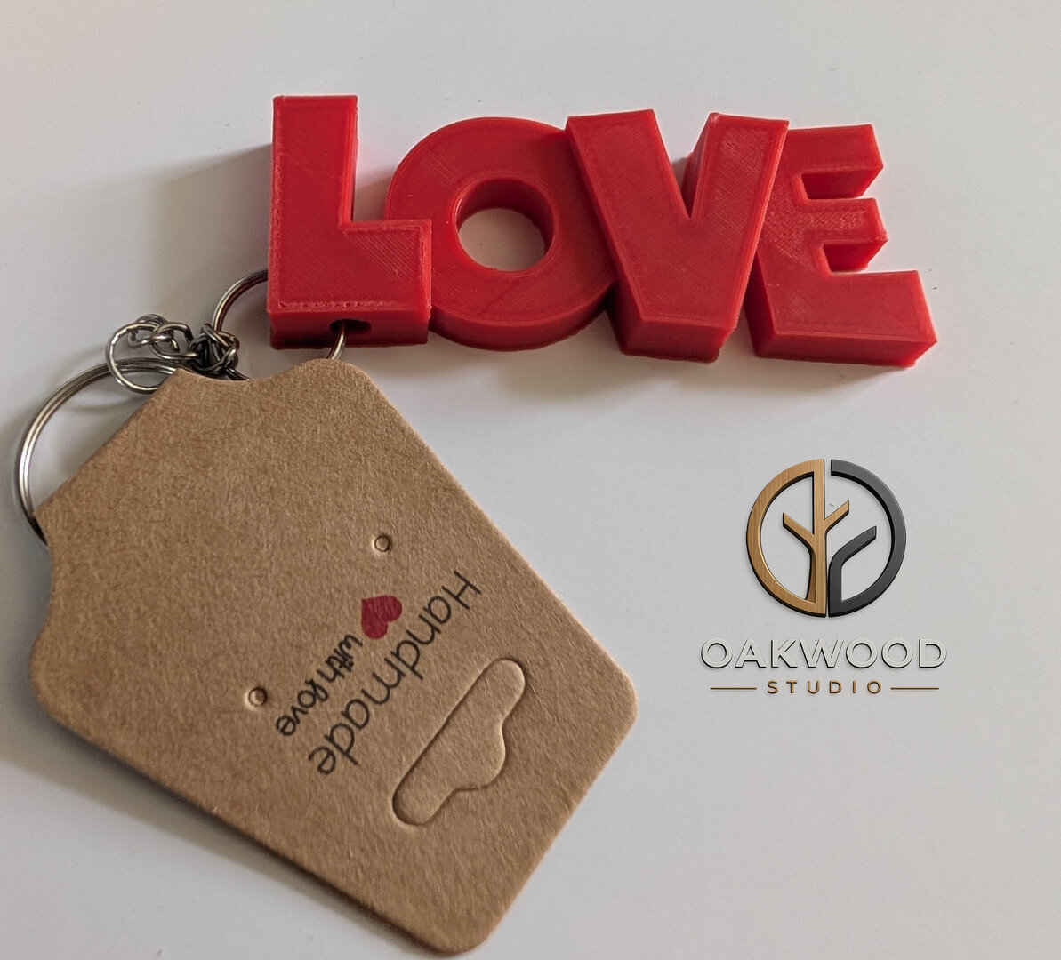 "love" Keyring (Red)