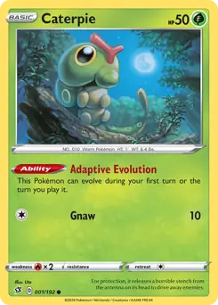 Caterpie (1) pokemon card
