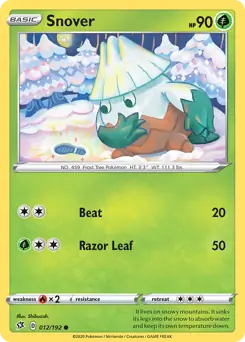 Snover (12) pokemon card