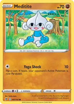 Meditite (97) pokemon card